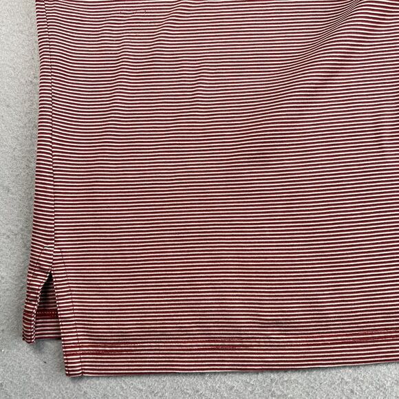 Fairway & Greene Red White Striped Albany Country Club Collared Polo Shirt L - Picture 16 of 16